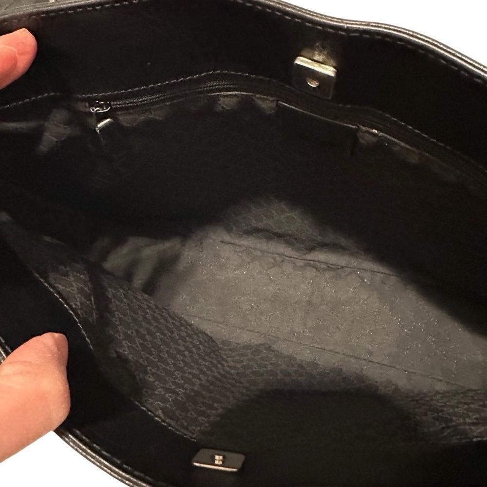 Gucci  brown leather tote with web strap - Picture 4 of 16